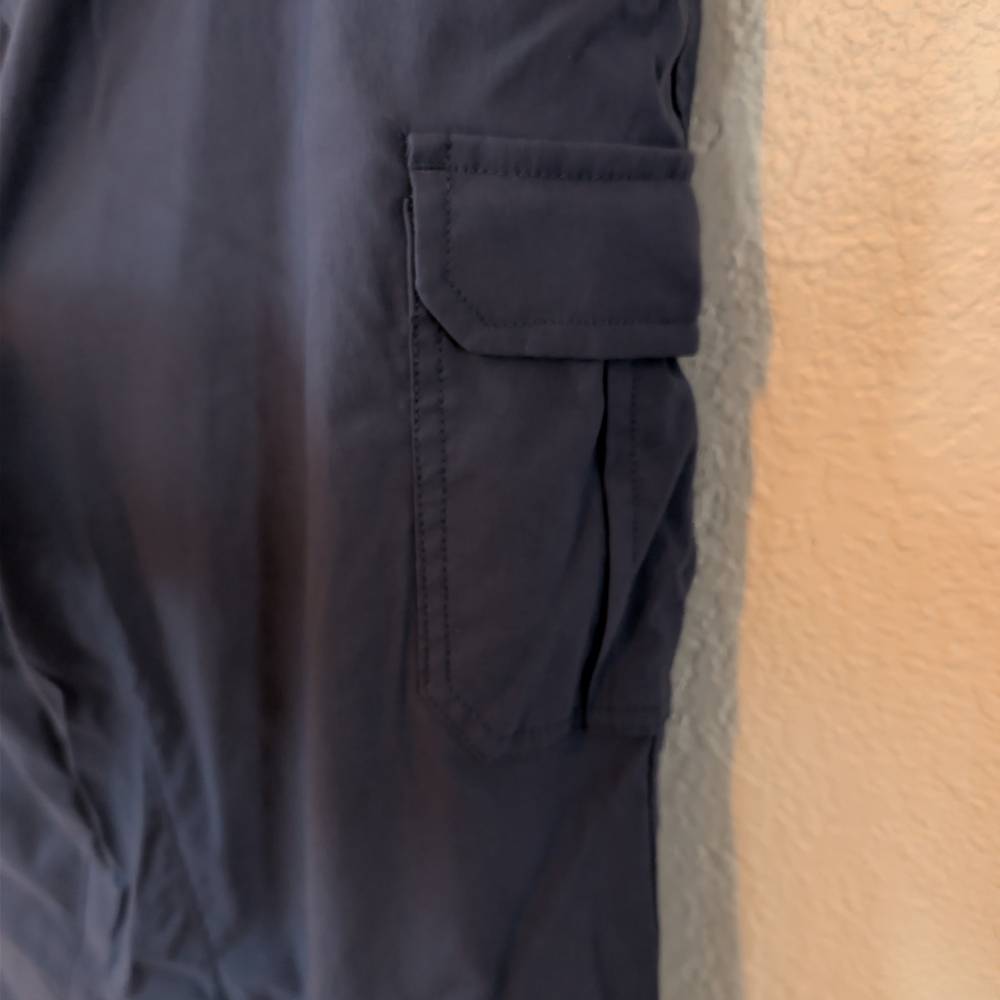 Duluth Trading Company Women's Relaxed Fit Straight Cargo Pants Blue Workwear - Picture 4 of 8